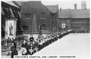 Hôpital et bibliothèque de Chethams, Manchester, 1937