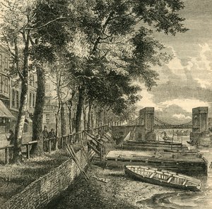 Cheyne Walk et Cadogan Pier, vers 1876 - Unbekannt