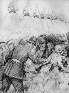 Enfants dans la foule à la proclamation du roi George V, 1910 - Unbekannt