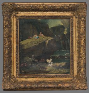 Garçons gardant des chèvres - Unbekannt