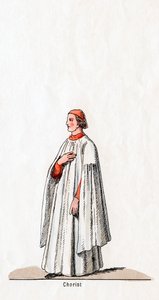 Choriste, costume pour la pièce de Shakespeare, Henry VIII, 19ème siècle