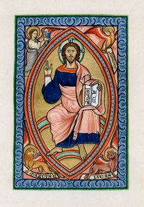 Le Christ en gloire avec les symboles des quatre évangélistes, vers 1200