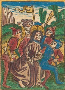 Christ conduit en prison, vers 1490