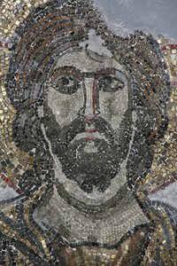 Mosaïque du Christ dans la chapelle du Golgotha à l
