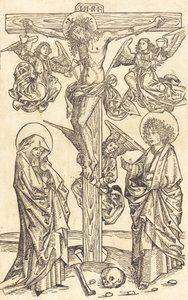 Christ sur la croix avec des anges - Unbekannt