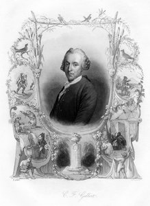 Christian Furchtegott Gellert, poète allemand, 19ème siècle