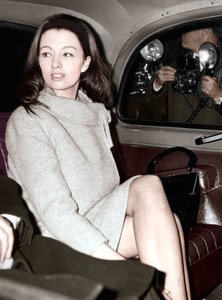 Christine Keeler arrivant à l