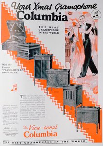 Publicité de Noël pour les gramophones Columbia - Unbekannt