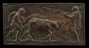 Cincinnatus à la charrue, fin du 16e siècle - Unbekannt