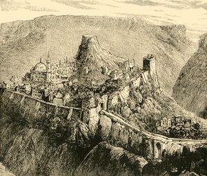 Citadelle et palais des anciens rois de Bulgarie à Tirnova, 1890