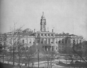 Hôtel de ville, New York, vers 1897