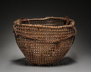 Panier à palourdes avec ligne de tump, fin des années 1800