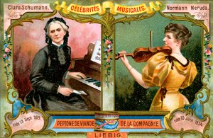 Clara Schumann et Wilma Norman-Neruda, vers 1900