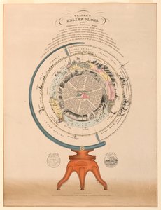 Globe en relief de Clarke, 1849 - Unbekannt
