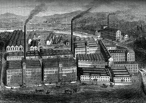 Clarks Anchor Thread Works, Paisley, Écosse, vers 1880 - Unbekannt