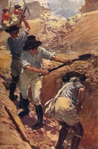 Clive dans les tranchées à Arcot, 1751 - Unbekannt
