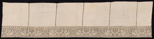 Tissu avec bordure de paons et végétation, XVIIe-XVIIIe siècle - Unbekannt