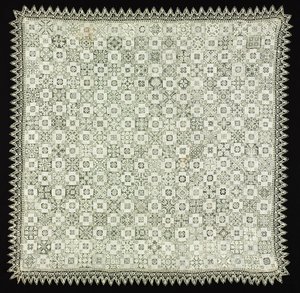 Tissu avec motifs floraux et végétaux, 1560-1600 - Unbekannt