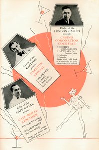Recettes de cocktails, vers 1935