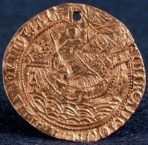 Pièce Korabelnik de Tsar Ivan III, Revers : Souverain sur son navire - Unbekannt