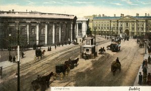 College Green - Dublin, fin du 19e-début du 20e siècle