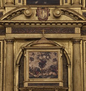 Église collégiale. Intérieur. Le maître-autel. (détail)