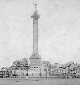 Colonne de Juillet, Place de la Bastille, Paris, France, fin 19ème ou début 20ème siècle