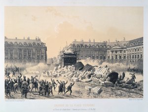 Colonne de la Place Vendôme, Commune de Paris, 16 mai 1871