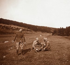 Communications, Génicourt, nord de la France, c. 1914-c. 1918