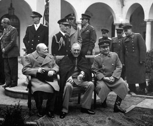 Conférence des dirigeants alliés, Yalta, Crimée, URSS, février 1945