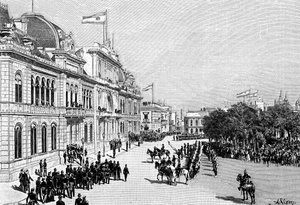 Bâtiments du Congrès, Buenos Aires, Argentine, 1895