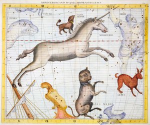 Constellations de Monocéros, du Grand Chien et du Petit Chien, 1729