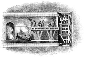 Construction du tunnel de la Tamise, Londres, 1825-1843