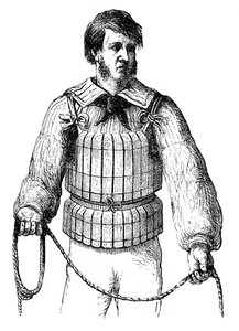 Ceinture de sauvetage en liège, 1866