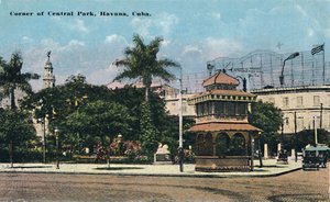 Coin de Central Park, La Havane, Cuba, vers 1910
