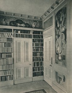 Coin du salon de Mme St. John Hutchinson, Regents Park. Panneaux par Duncan Grant, 1928