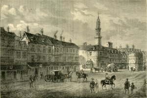 Cornhill en 1630, vers 1872
