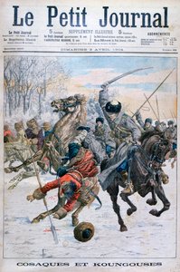 Cosaques combattant les Mandchous, Guerre russo-japonaise, 1904 - Unbekannt