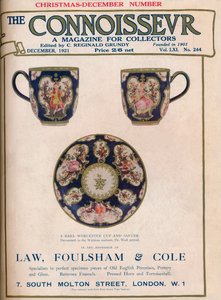 Couverture de The Connoisseur, décembre 1921