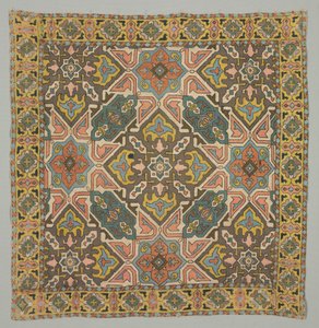 Couverture avec motif géométrique, 1800s