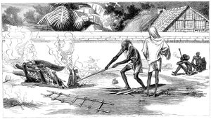 Crémation à Calcutta, Inde, 1882 - Unbekannt