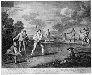 Le cricket en 1743, 1912
