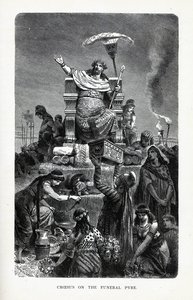 Crésus sur le bûcher funéraire