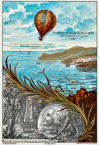 Traversée de la Manche par Blanchard et Jeffries, 1785, années 1890 - Unbekannt