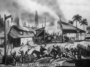 Cubains brûlant des raffineries - Unbekannt