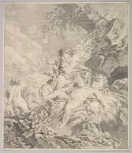 Cupidons se chatouillant, 18ème siècle