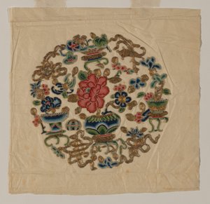 Motif découpé en broderie, Chine, dynastie Qing 1644-1911 - Unbekannt