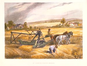 Machine à moissonner de Cyrus McCormick de 1831 brevetée en 1834, vers 1851 - Unbekannt