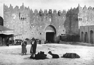 Porte de Damas, Jérusalem, Israël, 1926