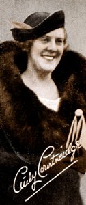 Dame Esmerelda Cicely Courtneidge DBE 1893-1980, actrice et comédienne anglaise, 1935